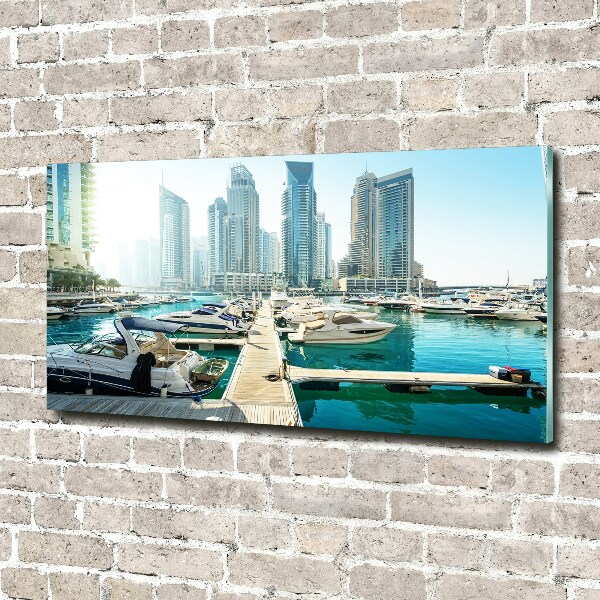 Quadro vetro acrilico Marina di Dubai