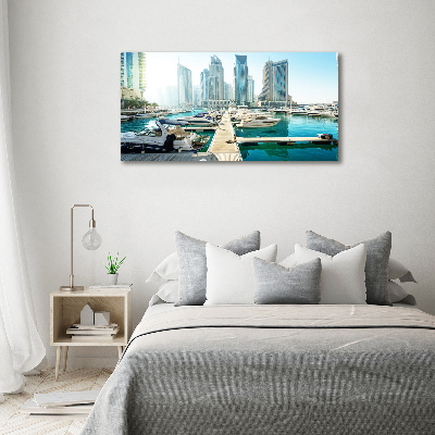 Quadro vetro acrilico Marina di Dubai