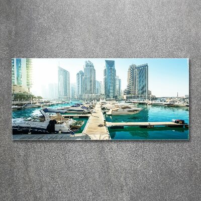 Quadro vetro acrilico Marina di Dubai