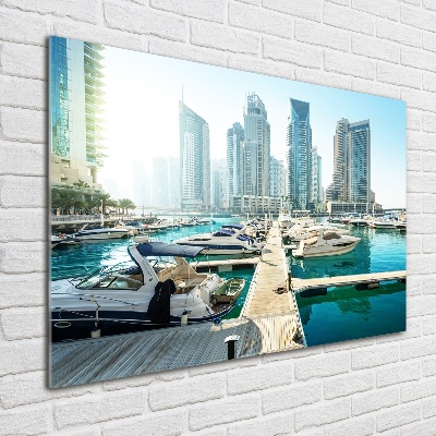 Quadro vetro acrilico Marina di Dubai
