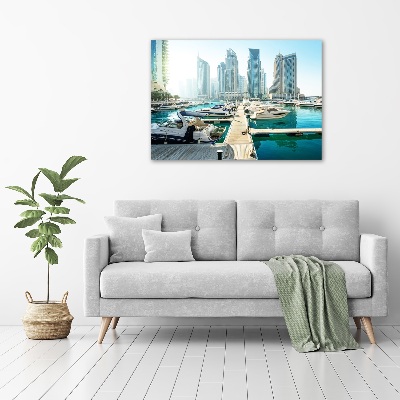 Quadro vetro acrilico Marina di Dubai