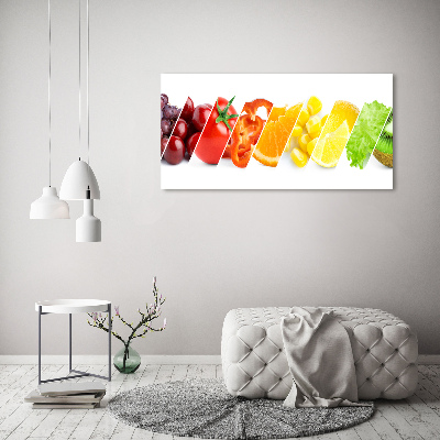 Quadro in vetro acrilico Frutta e verdura