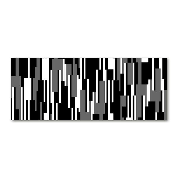 Quadro in vetro acrilico Linee bianche e nere