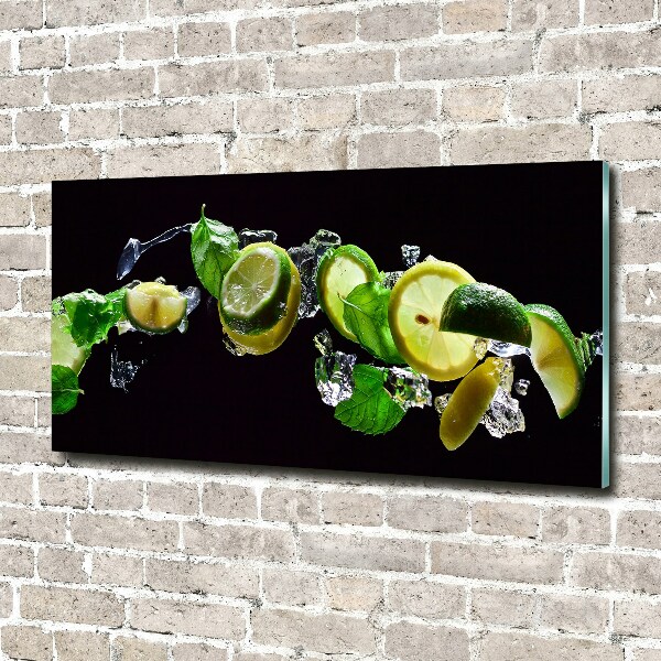 Quadro vetro acrilico Lime e limone