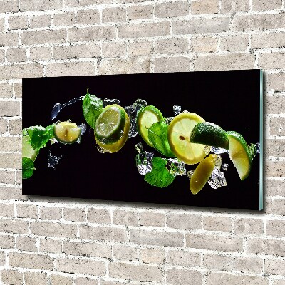 Quadro vetro acrilico Lime e limone
