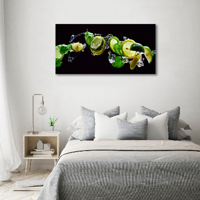 Quadro vetro acrilico Lime e limone