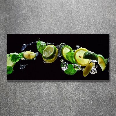 Quadro vetro acrilico Lime e limone