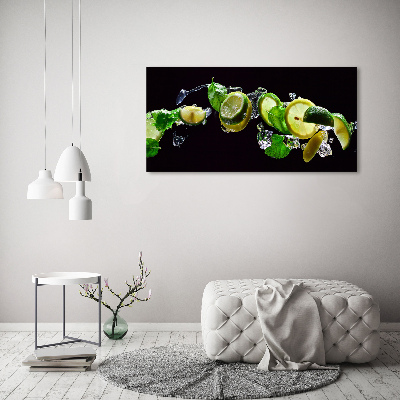 Quadro vetro acrilico Lime e limone