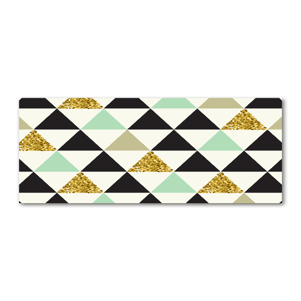 Quadro su vetro acrilico Triangoli colorati