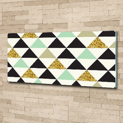 Quadro su vetro acrilico Triangoli colorati