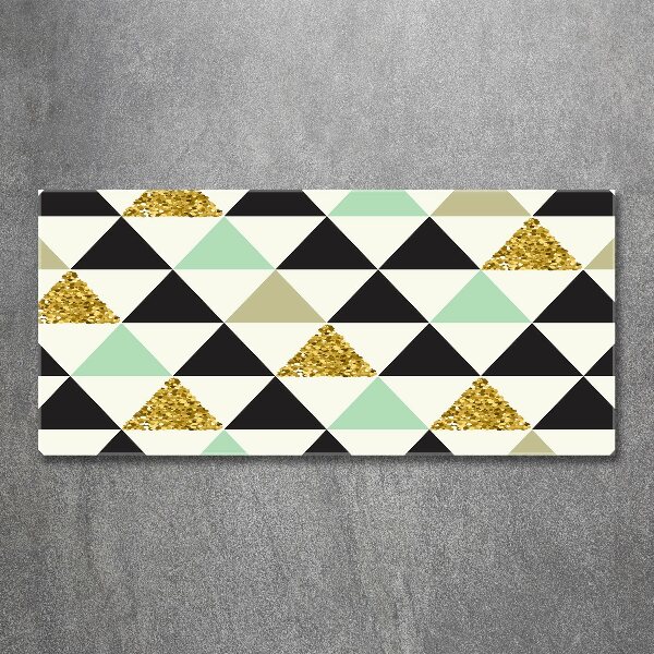 Quadro su vetro acrilico Triangoli colorati