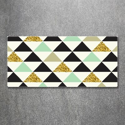Quadro su vetro acrilico Triangoli colorati