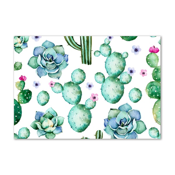 Quadro vetro acrilico Cactus
