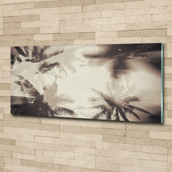 Quadro su vetro acrilico Palme