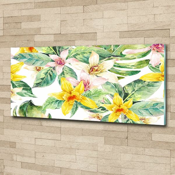 Quadro su vetro acrilico Orchidea