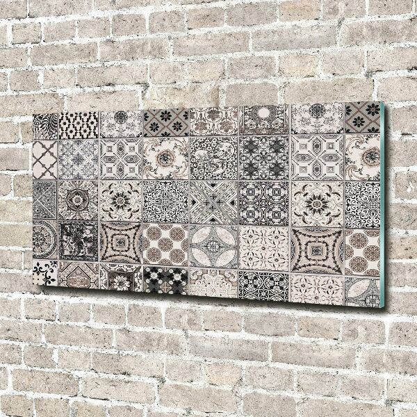 Quadro in vetro acrilico Piastrelle in ceramica