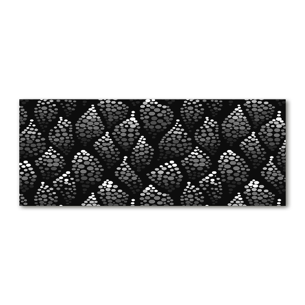 Quadro vetro acrilico Punti bianchi e neri