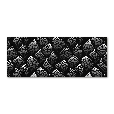 Quadro vetro acrilico Punti bianchi e neri