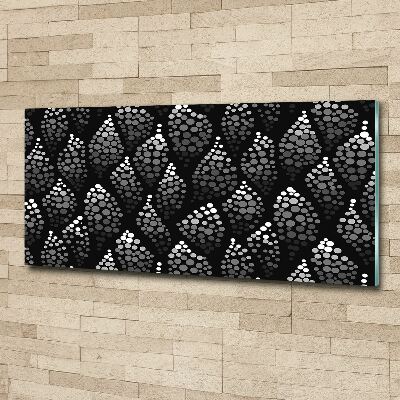 Quadro vetro acrilico Punti bianchi e neri