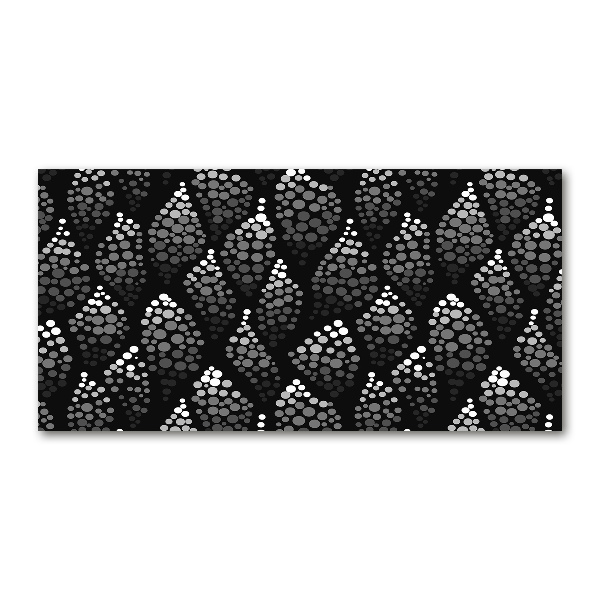 Quadro vetro acrilico Punti bianchi e neri