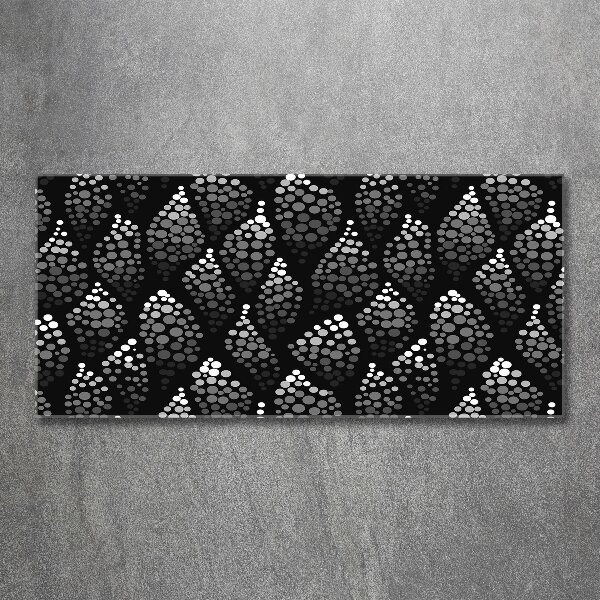 Quadro vetro acrilico Punti bianchi e neri