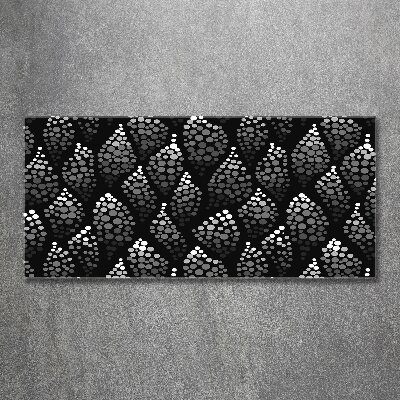 Quadro vetro acrilico Punti bianchi e neri