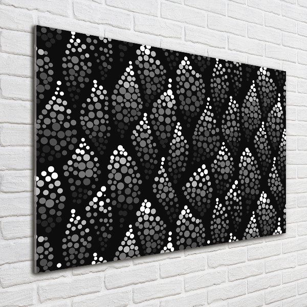 Quadro vetro acrilico Punti bianchi e neri