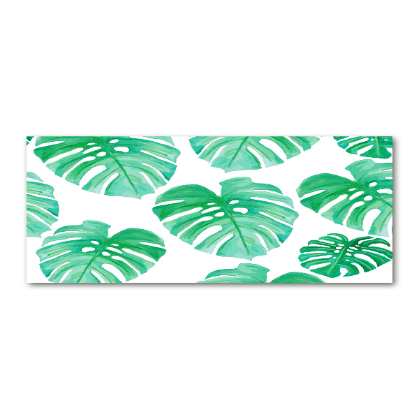 Quadro su vetro acrilico Monstera