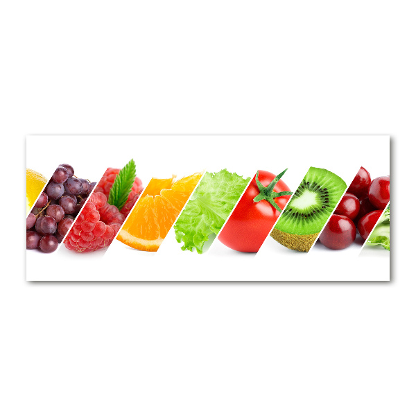 Quadro vetro acrilico Frutta e verdura
