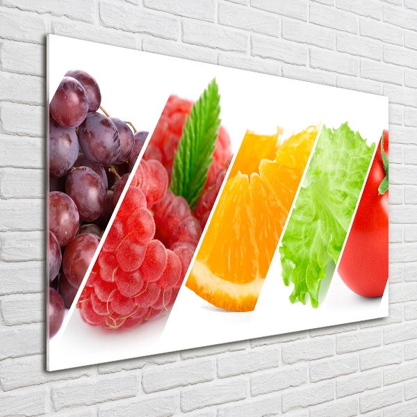 Quadro vetro acrilico Frutta e verdura