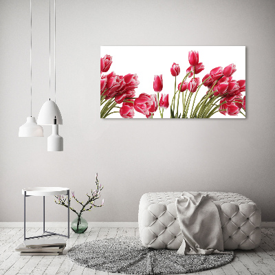 Quadro vetro acrilico Fiore rosso