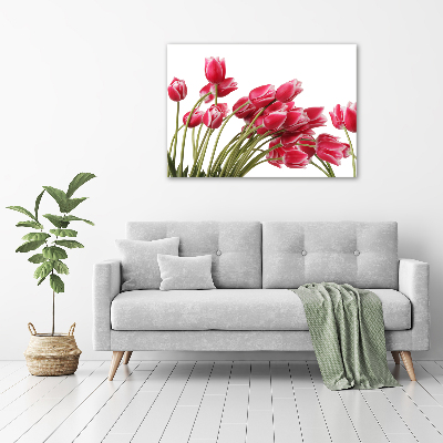 Quadro vetro acrilico Fiore rosso
