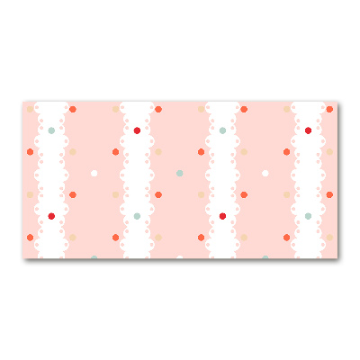 Quadro vetro acrilico Sfondo a pois colorati