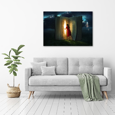 Quadro vetro acrilico Il mondo dei libri