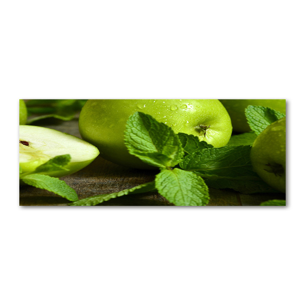 Quadro vetro acrilico Mele verdi