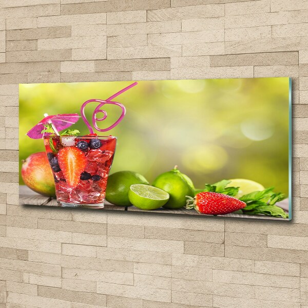 Quadro su vetro acrilico Cocktail di frutta