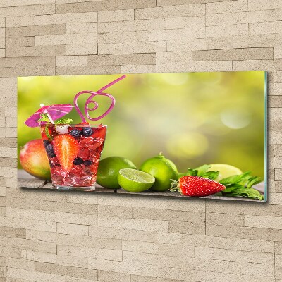 Quadro su vetro acrilico Cocktail di frutta