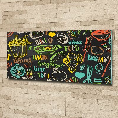 Quadro vetro acrilico Cibo tailandese
