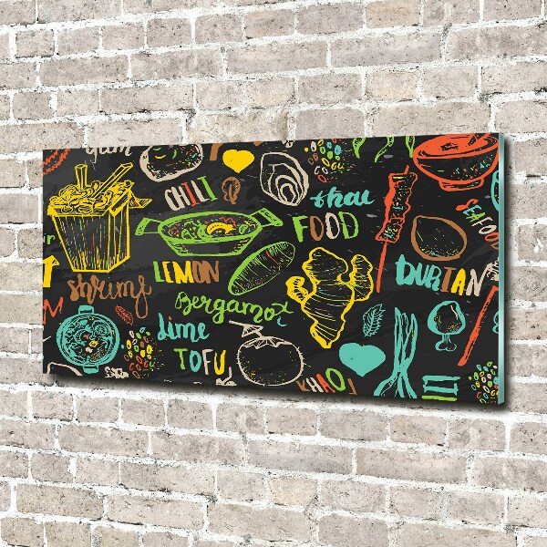 Quadro vetro acrilico Cibo tailandese