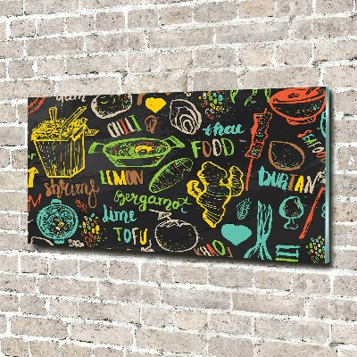Quadro vetro acrilico Cibo tailandese