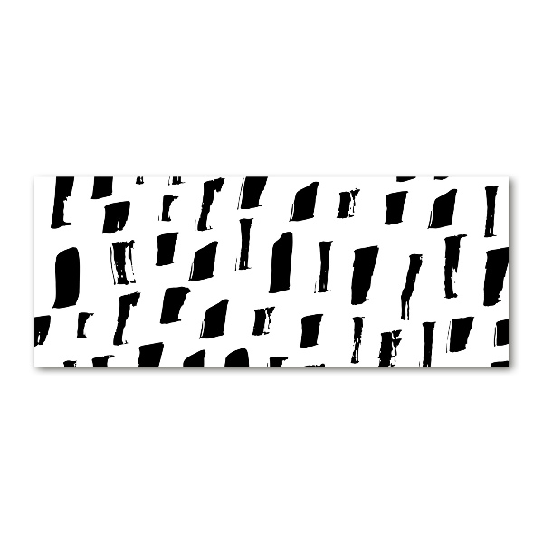 Quadro in vetro acrilico Macchie bianche e nere