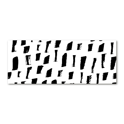 Quadro in vetro acrilico Macchie bianche e nere