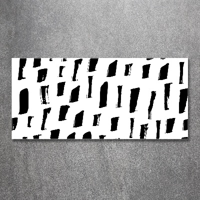 Quadro in vetro acrilico Macchie bianche e nere