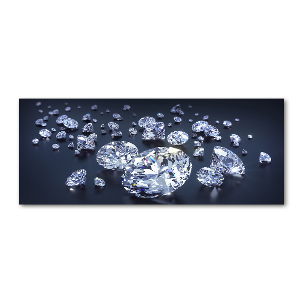 Quadro in vetro acrilico Diamanti