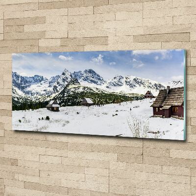 Quadro in vetro acrilico Pascoli dei Monti Tatra