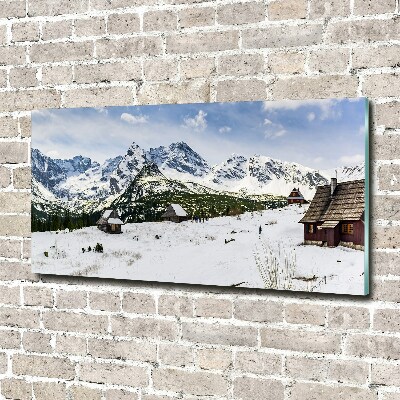 Quadro in vetro acrilico Pascoli dei Monti Tatra