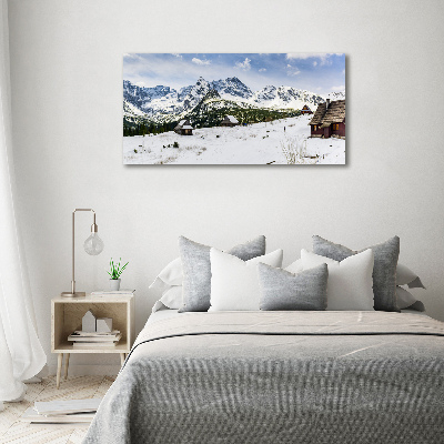 Quadro in vetro acrilico Pascoli dei Monti Tatra