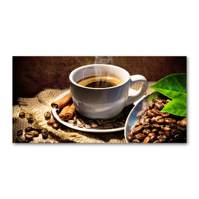 Quadro vetro acrilico Una tazza di caffè