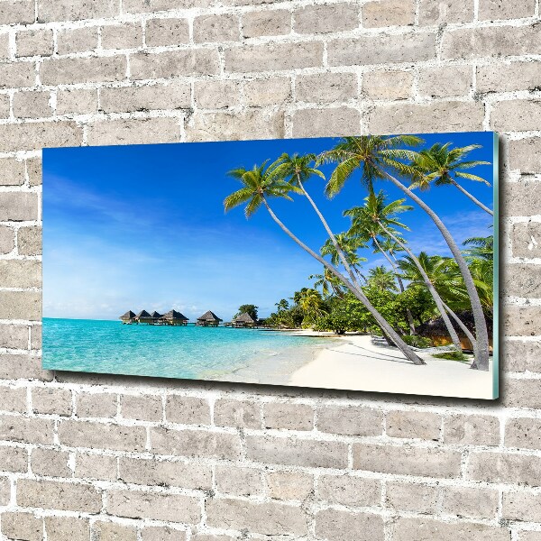 Quadro in vetro acrilico Maldive