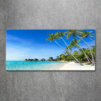 Quadro in vetro acrilico Maldive